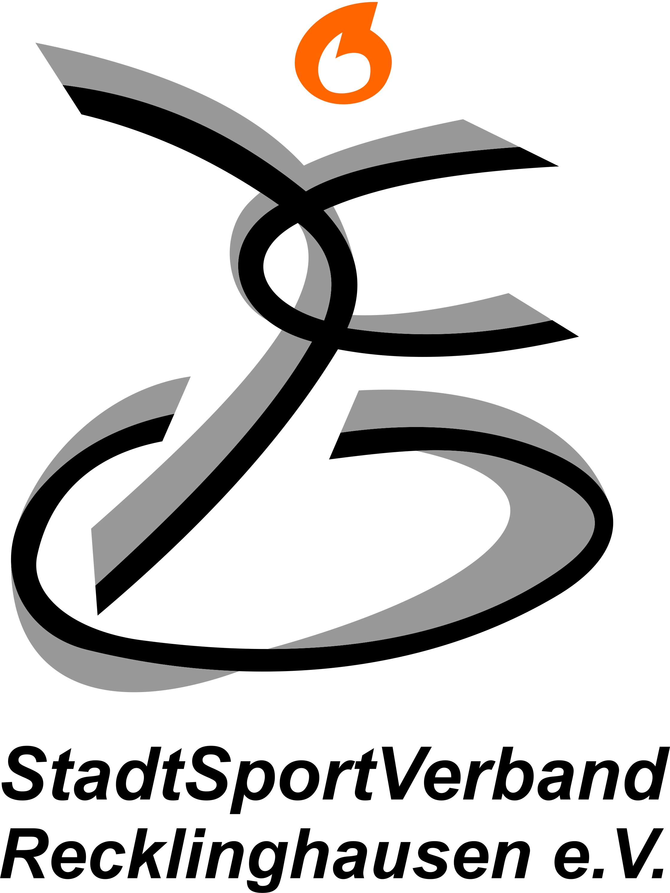 SSV Logo Outline übereinander minimal